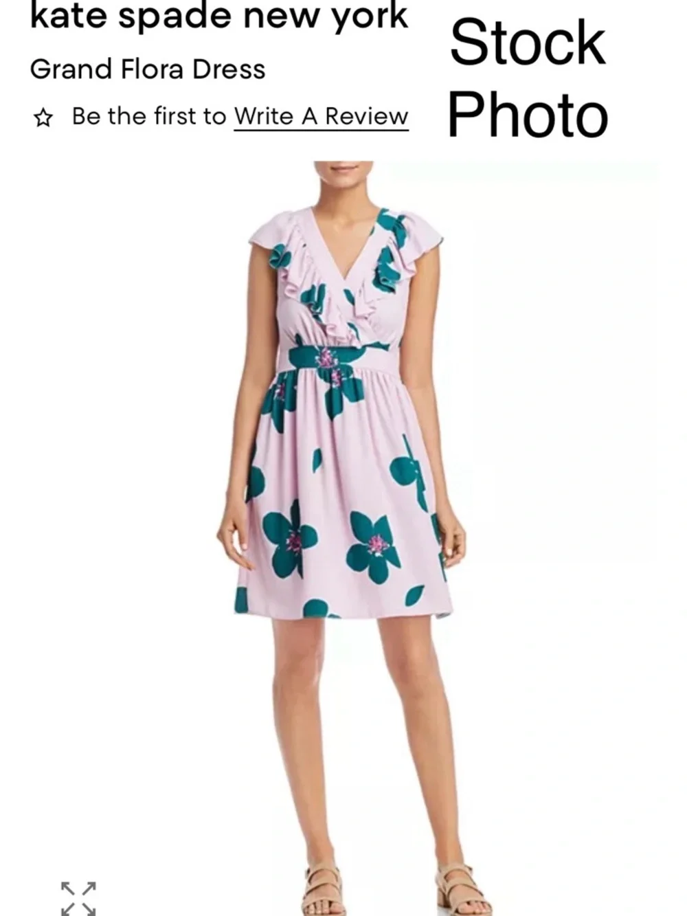 kate spade ruffle fit and flare dress Kate Spade Womens Black Ruffle V Neck Fit and Flare Dress Size 0 Cocktail  Party